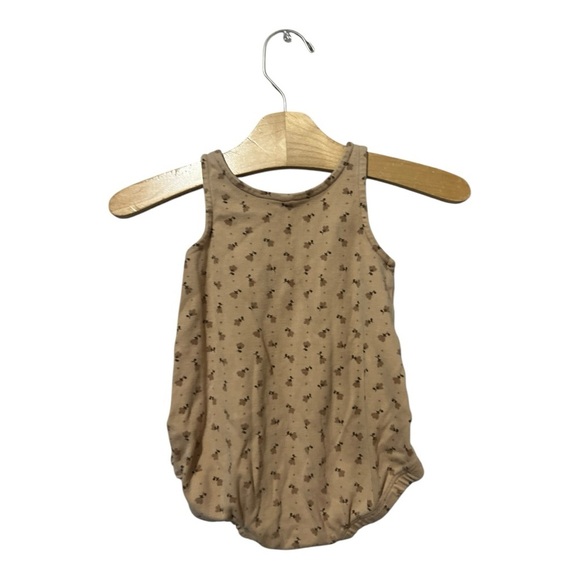 Quincy Mae Bubble Romper Tulip Print Size 12-18 Months Organic Cotton - Picture 3 of 7